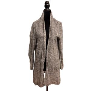 Eileen Fisher Floating Alpaca Net grey Cardigan size medium